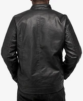 X-Ray Men's Grainy Polyurethane Leather Moto Jacket