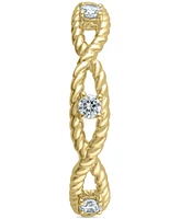 Igi Certified Diamond Braided Rope Band (1/4 ct. t.w.) 14k Gold