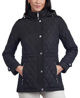 Michael Kors Women's Quilted Hooded Anorak Coat