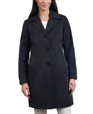 Michael Kors Women's Petite Single-Breasted Reefer Trench Coat, Created for Macy's