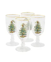 Spode Christmas Tree Goblets, Set of 4