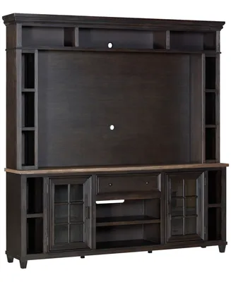 84" Dawnwood 2PC Tv Console Set (84" and Hutch)