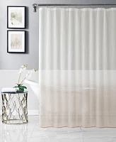 Dainty Home Linea Ombre Striped Shower Curtain, 72" x 70"