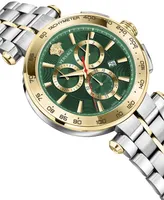 Versace Men's Swiss Chronograph Aion Two-Tone Stainless Steel Bracelet Watch 45mm