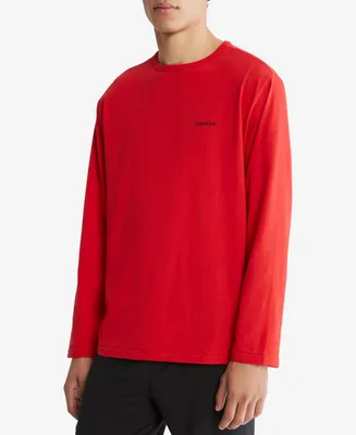Calvin Klein Men's Long-Sleeve Crewneck Stretch Shirt