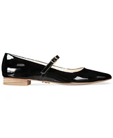 Things Ii Come Women's Kyra Luxurious Slip-on Mary Jane Pointed Toe Flats