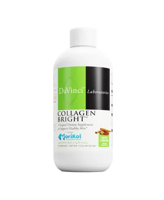 DaVinci Laboratories Collagen Bright - A Liquid Dietary Supplement to Support Healthy Skin - Gluten Free, Soy Free - Toasted Cinnamon