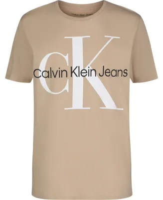 Calvin Klein Big Boys New Mono Logo Short Sleeve T-shirt