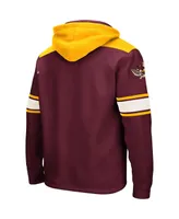 Men's Colosseum Maroon Minnesota Golden Gophers 2.0 Lace-Up Pullover Hoodie