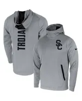 Men's Nike Gray Usc Trojans 2-Hit Performance Pullover Hoodie