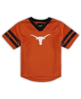 Preschool Boys and Girls Texas Orange, Black Texas Longhorns Red Zone Jersey and Pants Set