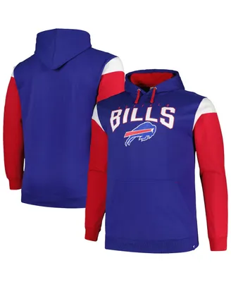 Men's Profile Royal Buffalo Bills Big and Tall Trench Battle Pullover Hoodie