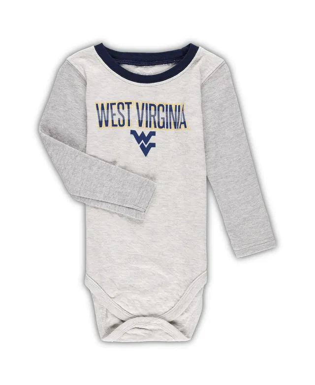 Girls Infant Colosseum Navy/Heather Gray West Virginia