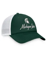 Women's Top of the World Green, White Michigan State Spartans Charm Trucker Adjustable Hat