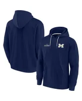 Men's and Women's Fanatics Signature Navy Michigan Wolverines Super Soft Fleece Pullover Hoodie