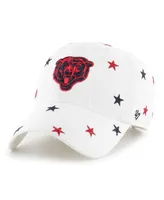 Men's and Women's '47 Brand White Chicago Bears Confetti Clean Up Adjustable Hat