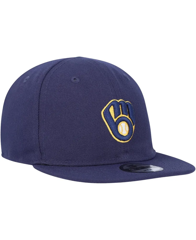 Infant Boys and Girls New Era Navy Milwaukee Brewers My First 9FIFTY Adjustable Hat