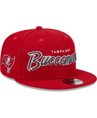 Men's New Era Red Tampa Bay Buccaneers Main Script 9FIFTY Snapback Hat