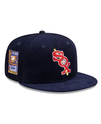Men's New Era Navy Chicago White Sox Throwback Corduroy 59FIFTY Fitted Hat