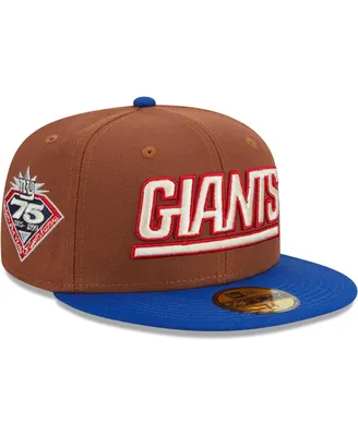 Men's New Era Brown, Royal York Giants Harvest 75th Anniversary 59FIFTY Fitted Hat