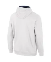 Men's Colosseum White Notre Dame Fighting Irish Half-Zip Hoodie