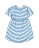 Toddler Girls Carolina Blue North Tar Heels Striped Dress with Pockets