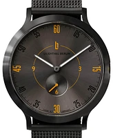 Lilienthal Berlin Men's Lilienthal 1 Fire Black Stainless Steel Mesh Watch 42mm