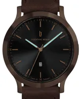 Lilienthal Berlin Men's Huxley Bronze Black Brown Leather Watch 40mm