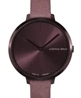 Lilienthal Berlin Women's Rosalux Burgundy Kiss Burgundy Leather Watch 30mm