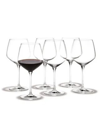 Holmegaard Perfection 20 oz Burgundy Glasses, Set of 6