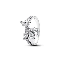 Pandora Cubic Zirconia Asymmetrical Herbarium Cluster Ring