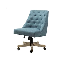 Modern Upholstered Tufted Armless Home Office Chair