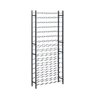 Wine Rack for 96 Bottles Black Iron