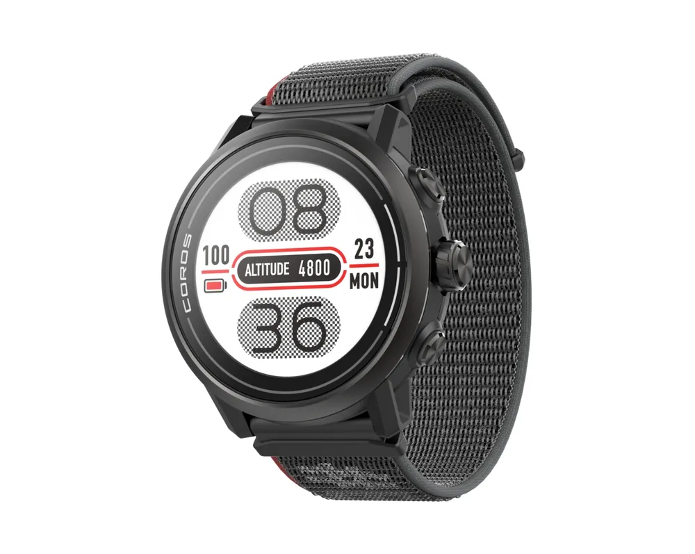 COROS Pace 3 GPS w/Nylon Band Sport Watch, Black, 