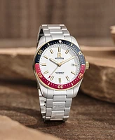 Tommy Hilfiger Unisex Automatic Silver-Tone Stainless Steel Bracelet Watch 40mm, Exclusively Ours