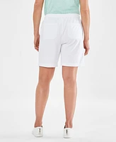 Style & Co Women's Cotton Drawstring Pull-On Shorts, Regular Petite, Created for Macy's