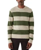 Frank And Oak Men's Striped Crewneck Long Sleeve Sweater