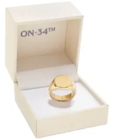 On 34th Signet Ring, Created for Macy's