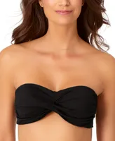 Anne Cole Solid Twist-Front Bikini Top