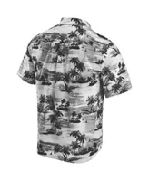 Men's Tommy Bahama Black Ohio State Buckeyes Tropical Horizons Button-Up Shirt