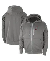 Men's Nike Heather Gray Alabama Crimson Tide Standard Issue Player Performance Full-Zip Hoodie