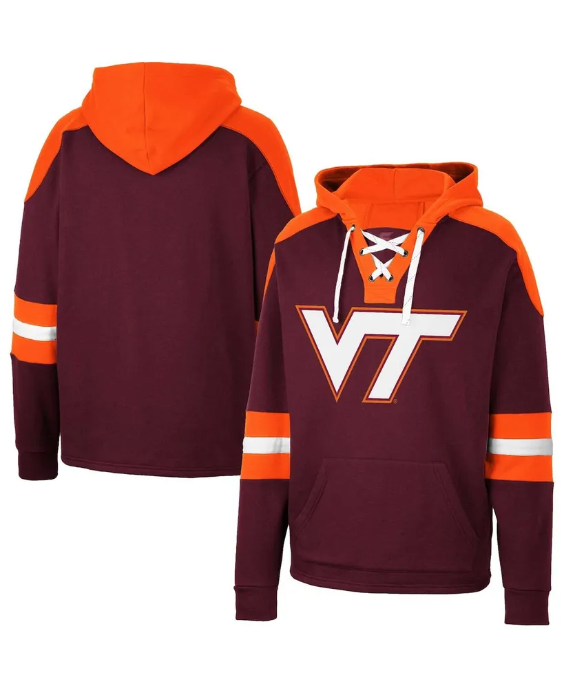 Men's Colosseum Maroon Virginia Tech Hokies Lace-Up 4.0 Pullover Hoodie