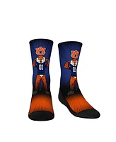 Youth Boys and Girls Rock 'Em Socks Auburn Tigers Mascot Pump Up Crew Socks