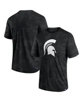 Men's Fanatics Black Michigan State Spartans Camo Logo T-shirt