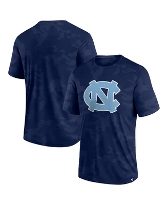 Men's Fanatics Navy North Carolina Tar Heels Camo Logo T-shirt