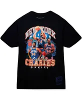 Men's Mitchell & Ness Charles Oakley Black New York Knicks Hardwood Classics Bling Concert Player T-shirt