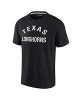 Men's and Women's Fanatics Signature Black Texas Longhorns Super Soft Short Sleeve T-shirt