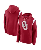 Men's Fanatics Crimson Oklahoma Sooners Gym Rat Pullover Hoodie