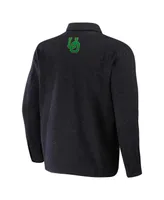 Men's Darius Rucker Collection by Fanatics Heather Charcoal Oregon Ducks Sherpa-Lined Full-Snap Shacket