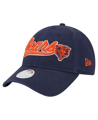 Women's New Era Navy Chicago Bears Cheer 9FORTY Adjustable Hat